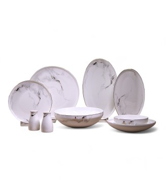 Maxx Doria Sky Marble 12 Kişilik 58 Parça Yemek Takımı