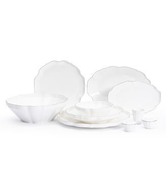 Maxx Doria Hexa Platinum 12 Kişilik 58 Parça Yemek Takımı 