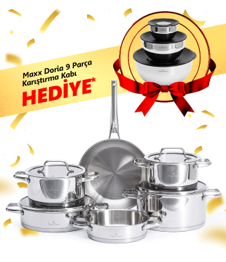 Maxx Doria Steel Prime 10 Parça Tencere Seti