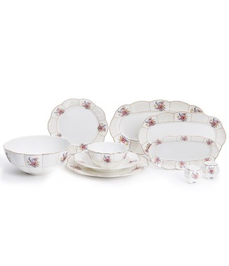 Maxx Doria Garden Collection Bruxa 12 Kişilik 58 Parça Yemek Takımı 