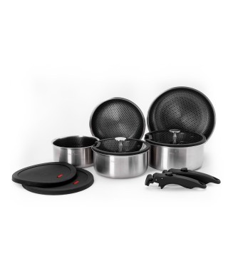 Maxx Doria Steel Fusion Lockpan 11 Parça Tencere Takımı 