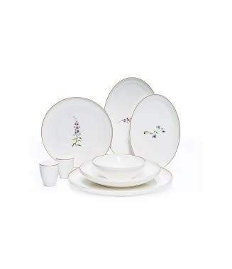 Maxx Doria Rosa Wave Flower 6 Kişilik 29 Parça Yemek Takımı