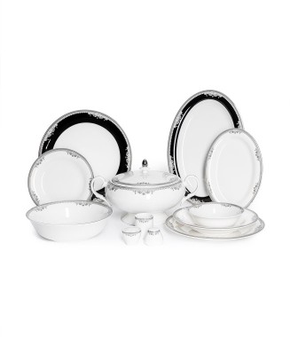 Maxx Doria Palace Collection Silver Nagi 12 Kişilik 72 Parça Yemek Takımı
