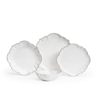 Maxx Doria Compass Platinum 6 Kişilik 24 Parça Yemek Takımı