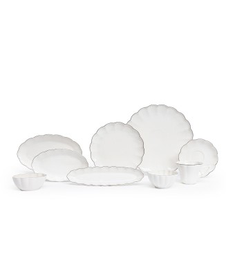 Maxx Doria Flower Platinum 6 Kişilik 29 Parça Kahvaltı Takımı