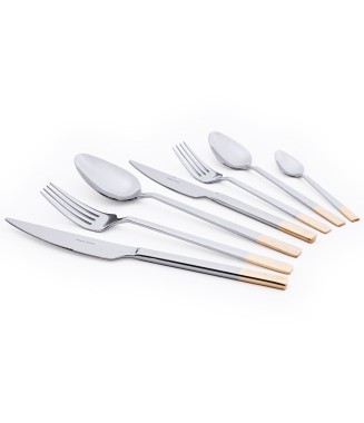 Maxx Doria Rigel Yarım Dekorlu 12 Kişilik 84 Parça Çatal Kaşık Bıçak Takımı