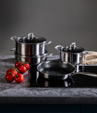 Maxx Doria Steel Fusion 7 Parça Çelik Tencere Takımı