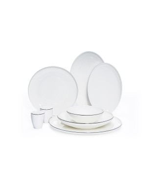 Maxx Doria Rosa Platinum 12 Kişilik 58 Parça Yemek Takımı 