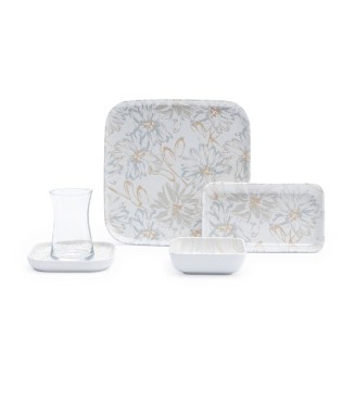 Maxx Doria Vega Lilium 6 Kişilik 24 Parça Kahvaltı Takımı 