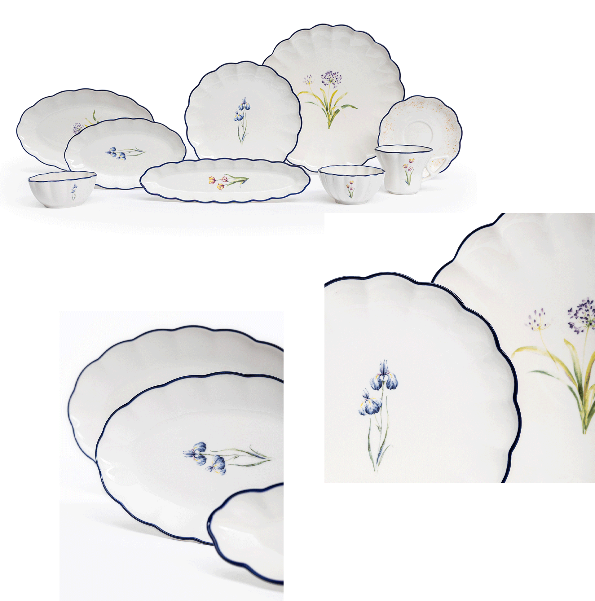 Maxx Doria Flower Blue Kahvaltı Takımı